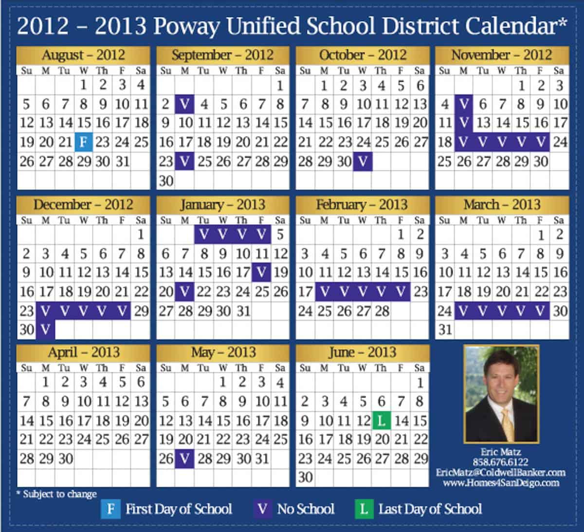 Poway Usd Calendar 2022 Poway Unified School Calendar - Academic Calendar 2022